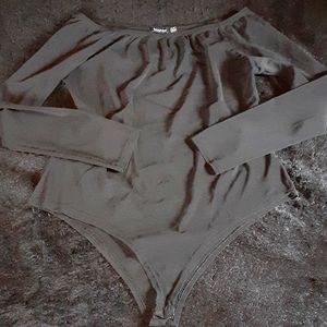 BooHoo Sheer Mesh Bodysuit